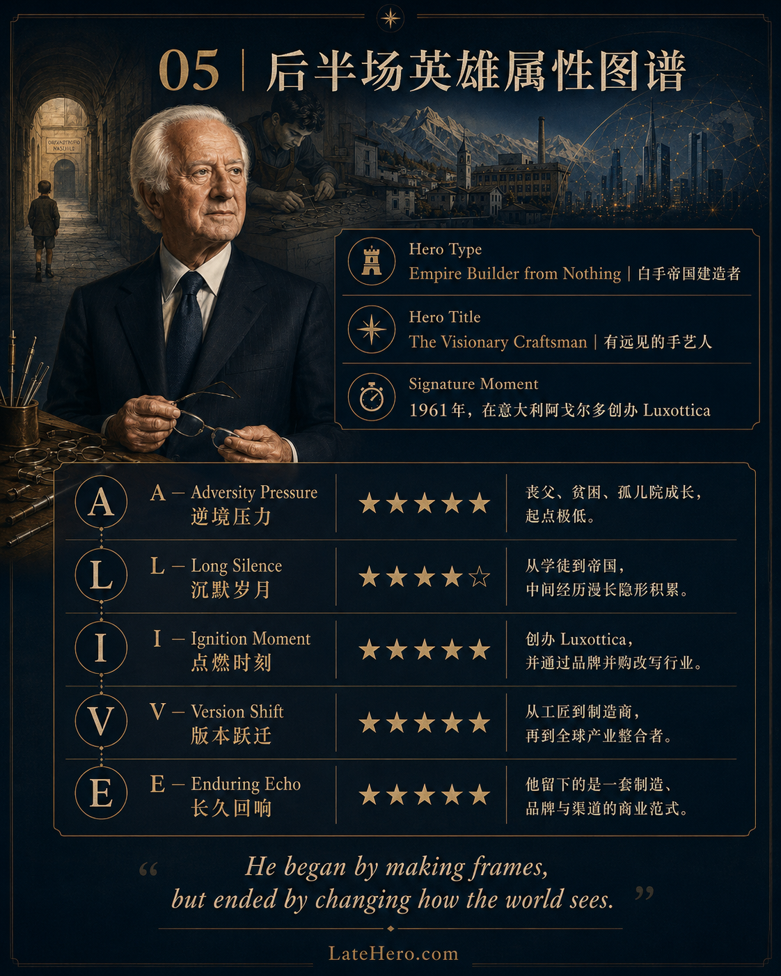 Leonardo Del Vecchio 后半场英雄属性图谱