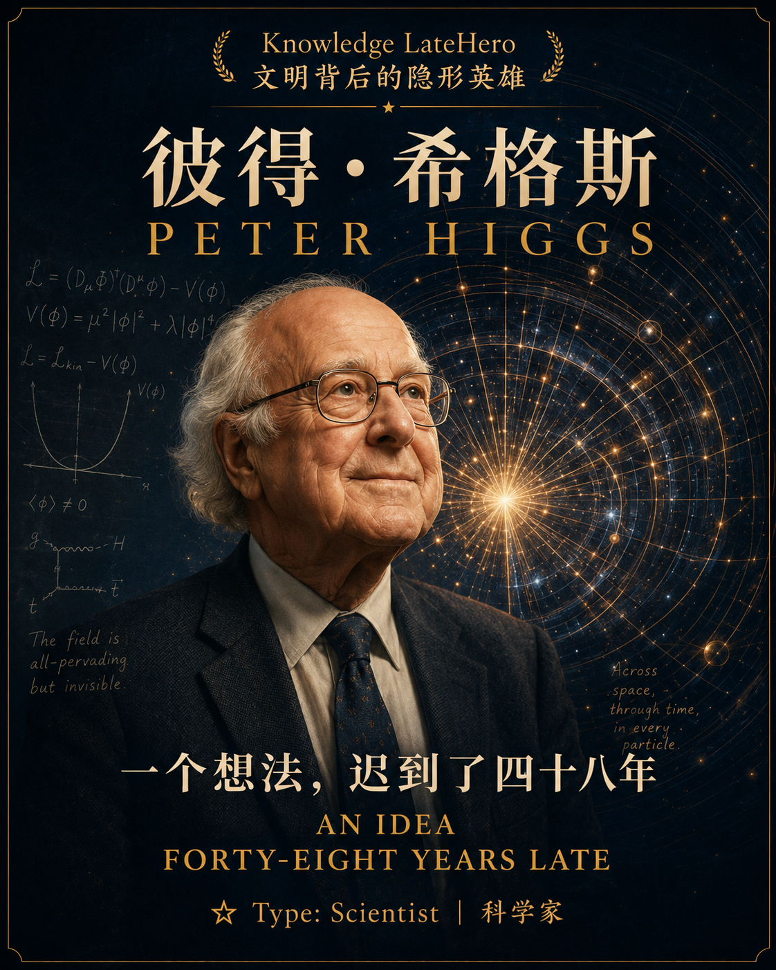 彼得·希格斯一个想法迟到了四十八年主题图