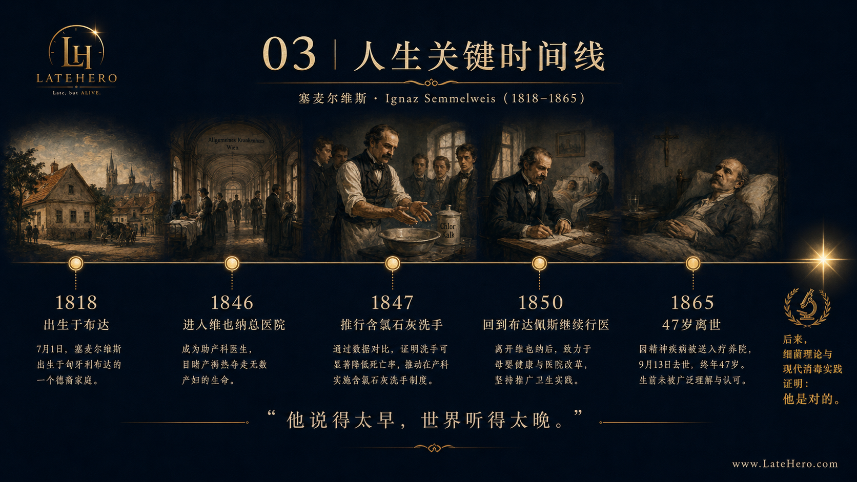 塞麦尔维斯人生关键时间线