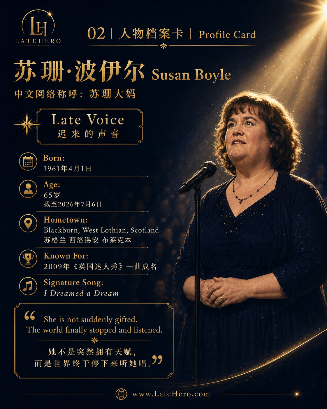 苏珊大妈人物档案卡