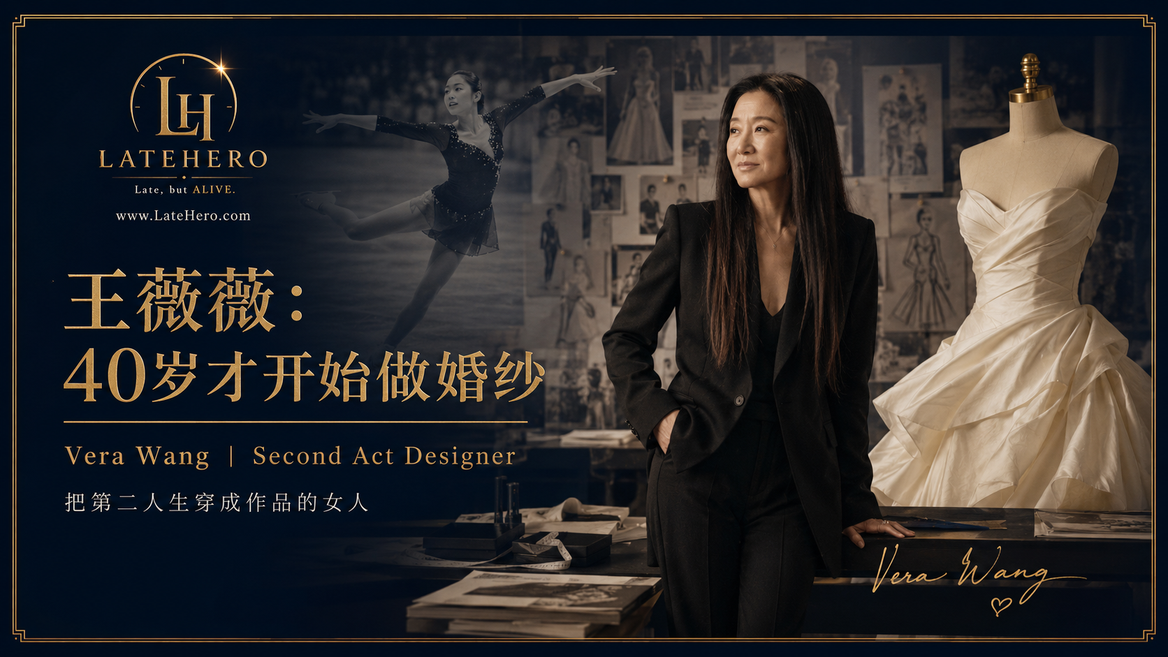 王薇薇40岁才开始做婚纱主题图